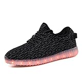 CAYANLAND LED Light Up Shoes Fashion Sneaker for Men Women Kids Boy Girls Slip-on with 11 Color Modes