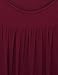 Vinmatto Women's Long Sleeve Scoop Neck Pleated Tunic Shirt(M,C-Wine Red)