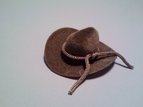 Miniature Brown Felt Cowboy Hats (Set 