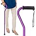 Vive Walking Cane for Women, Men, Elderly - Patented Offset Grip - Lightweight Adjustable Walking Aid with a Non-Slip Tip - Sturdy Balancing Mobility Aid for Seniors, Supports Up to 250lbs (Teal)