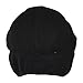 Folie Co. Black Wool Winter Ivy Cabbie Hat w/Fleece Earflaps – Driving Hat