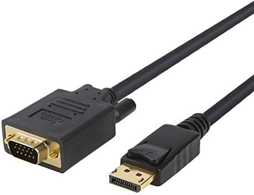 Displayport Vga 変換ケーブル 2m ディスプレイポート D Sub 15ピン 金メッキコード 1080p デュアルディスプレイ ブラック Dp オス