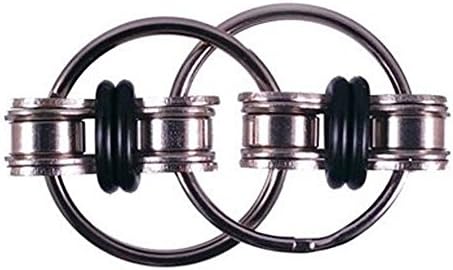 Cluis Bike Chain Fidget Toy Stress Reducer for ADD, ADHD, Anxiety, and Autism,Black