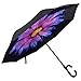 Reverse Inverted Inside Out Umbrella - Upside Down UV Sun Protection Windproof Brella That Open Better Than Most Umbrellas, Reversible Folding Double Layer, Suitable for Golf, Car, Women and Men