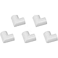 D-Line Large Cable Raceway Flat Bend, for use with 2" (W) x 1" (H) Cable Cover - 5-Pack, White