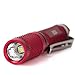 GLAREE E03 Keychain Flashlight, CREE LED 150 Lumens Mini Torch AAA Battery EDC Pocket Penlight Portable Emergency Light, Red