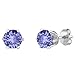Voss+Agin 14K White Gold 1.00CTW Genuine Tanzanite Stud Earrings, 5mm