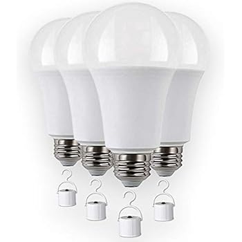 Rechargeable LED light bulbs with Battery backup, Emergency LED Bulb, Pack of 4, LED 60 Watt bulb.