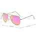 SOJOS Classic Aviator Polarized Sunglasses for Men Women Vintage Retro Style SJ1054,Gold/Purple