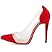 Loslandifen Womens Closed Toe High Heels Pointed Slender Stiletto Pumps