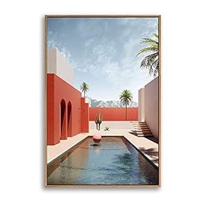 Framed Canvas Wall Art for Living Room, Bedroom Colorful Corridor Canvas Prints for Modern Home Decoration Ready to Hang - 16"x24" inches