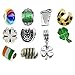 Timeline Treasures European Charm Bracelet Charms and Beads For Women, DIY Jewelry, Lucky Irish Green