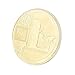 OutTop 4 Pieces Litecoin LTC Design Plated Iron Collectible Commemorative Coins (Gold_Silver)