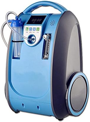 5L Portable Traval Home PSA Oxygen Concentrator Generator Air Purifier O2 Supply Oxygen Making Machine (with rechargable battery, car adaptor,trolley bag)