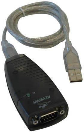 Keyspan Hi-Speed USB Serial Adapter, 3-ft. USB Device Cable, CD with Driver Software and User Guide