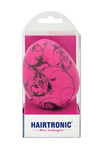 Buy Hairtronic Mini Detangling Pink Floral Hair Brush Pink Black