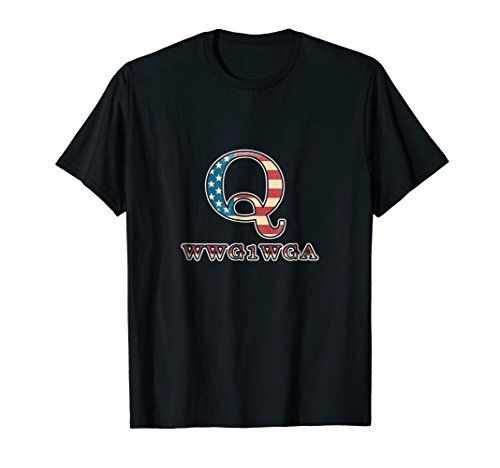 Q Anon Patriotic Distressed Flag Tee WWG1WGA Shirt