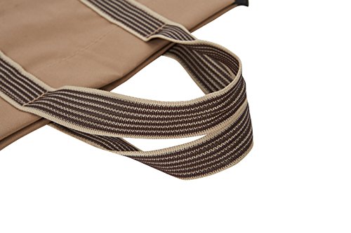 RORAIMA Firewood Log Carrier Signature Log Totes Heavy Duty Canvas (logs not included) size 36"x16"x9" Color Khaki