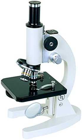 BS-2000A Basic Monocular Compound Microscope, 5x, 10x, and 12.5x Eyepieces, 50x-500x Magnification, Brightfield, Mirror Illumination, Disc Diaphragm, Plain Stage