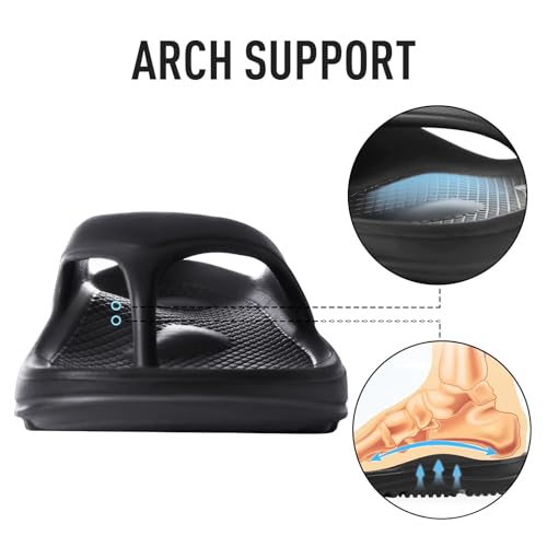 shevalues Orthopedic Sandals for Women Arch Support Recovery Flip Flops Pillow Soft Summer Beach Shoes