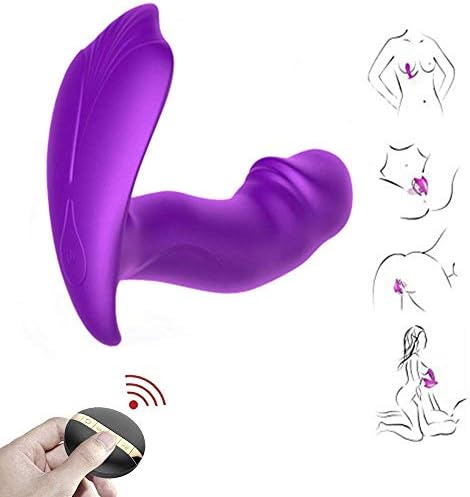 Wearable Massage Vibra-Tor,10 Speed Wireless Remote-Control G^Spot Clitoris Vibrating Toy (Purple)