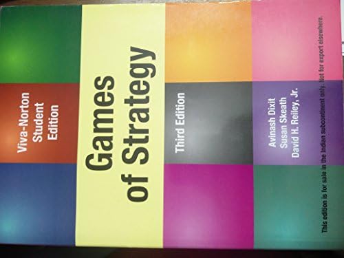 Games of Strategy: 9780393924992: Economics Books @ Amazon.com