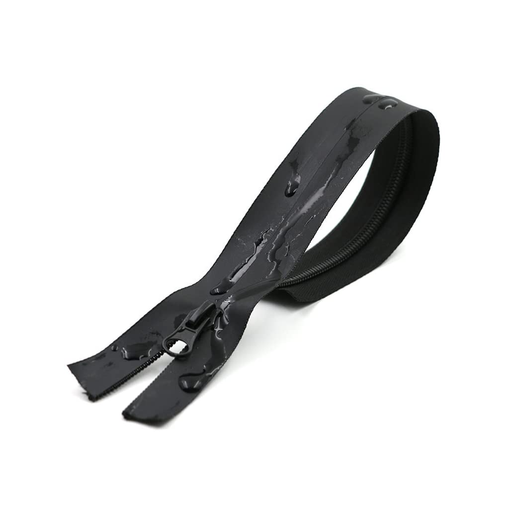 DERSISE 5# Waterproof Zipper 2 Pieces (60 cm 80 cm) for Purse, Dress, Cushion, Handbag, Pet Clothing, Sewing, DIY Projects (80 cm)