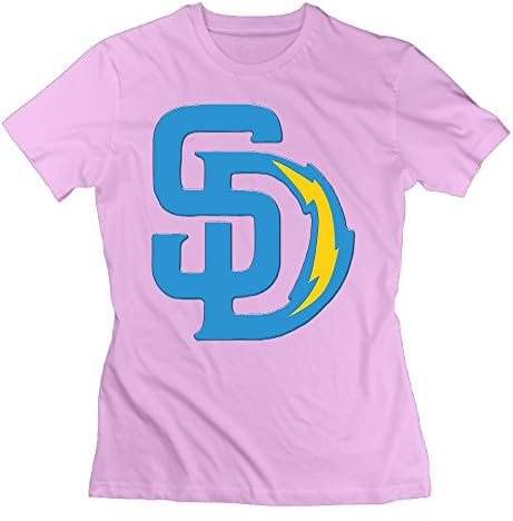 Women's Tees Geek San Diego SD Sport Football Mixed S Pink