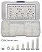 SZHKM M3 Nylon Screws and Nuts Phillips Head Nylon Washers Hex Computer Screws Assortment Kit Plastic Bolts and Nuts White NL3-05 350Pcs