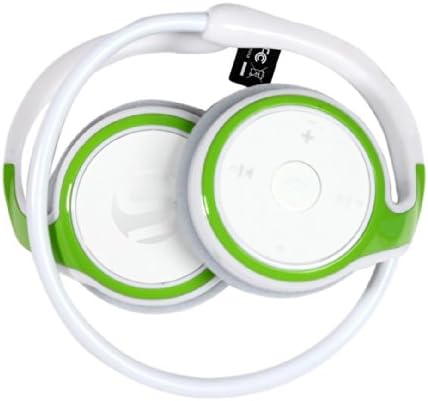Bluetooth Running Headphones : AX610 Microhpone Headset Earphones for iPhone/Samsung/Android Siri Compatible ideal for Gym [WHITE/GREEN]
