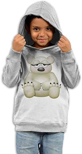 Big Kid SHY Polar Bear Climbing Shirt Pullover Hood White 4 Toddler