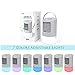 Portable Air Conditioner Fan,Personal Desktop Fan Mini Air Cooler Table Evaporative Ac Cooling Fan Noiseless Purifier Fresh Humidifier with Handle and 7 Colors Led Lights For Bedroom, Home, Car,Office