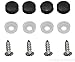 LFPartS Stainless Steel License Plate Frame Black 4 holes for Cars, Trucks Show Support of Police and Law Enforcement Officers (Thin Blue Line)