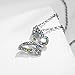 Gift for Girls White Gold Plated Butterfly Multi-color Swarovski Elements Austraina Crystal Pendant Necklace