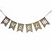 Noel Burlap Banner Merry Christmas Garland Bunting Mantel Fireplace Decoration