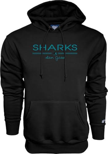 Blue 84 San Jose Sharks NHL Officially Licensed Hooded Sweatshirt Throwback, Te…