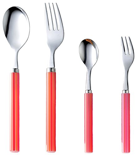 nagao Stainless Steel Stripe Dinner Cutlery Set at Amazon