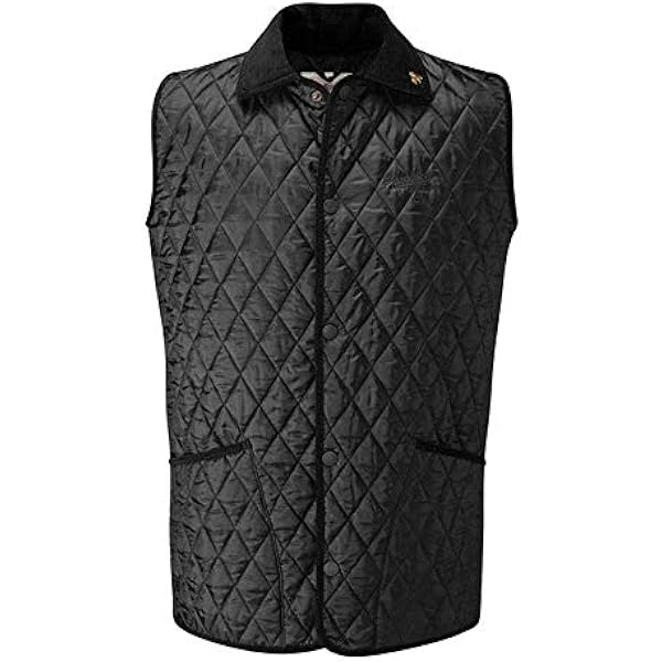 John Partridge Men's Classic Rag Gilet Quilted Vest Olive