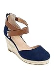 Comfortview Women's Wide Trixie Espadrille Sandal