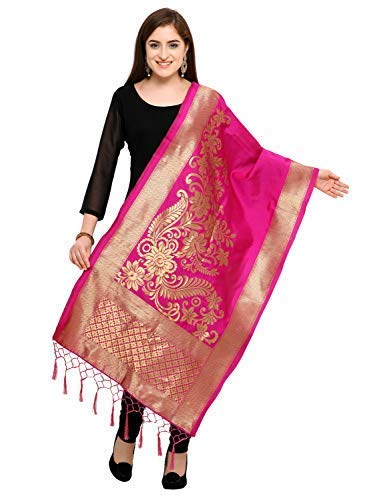 blissta women's silk dupatta