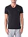 Diesel Men's Michael Essentials Logo V-Neck T-Shirt, Black, Small