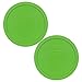 Pyrex 7402-PC 6/7-Cup Green Plastic Food Storage Lid, Made in USA - 2 Pack