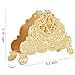 Nerien Vintage Metal Napkin Holder, Collection Tabletop Paper Napkin Stand, Retro Napkin Freestanding Organizer, Tissue Dispenser for Home Kitchen Indoor Outdoor Decor, Gold Vine Flower