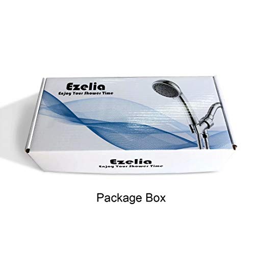 Ezelia Faucet 5Spray Hand Held Shower Head with Hose, Showerheads with