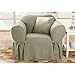 Sure FIT Cotton Duck Heavyweight Chair Slipcover, Sage, (Model: SF33050)