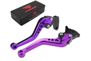 FXCNC Aluminum Short Adjustable Brake Clutch Levers for ZX6R ZX636 2007-2018, ZX10R 2006-2015, Z1000SX/NINJA 1000/Tourer 2011