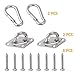 E EVERKING 1000 lb capacity Heavy Duty Hammock hanging kit Ultra Durable Hammock Hooks&Carabiners For Hammock Stand,Yoga&Brazilian Hammocks,Swing Chair,Multiple Indoor Outdoor Suspension Ceiling Hooks