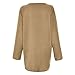 TOOPOOT Women’s Coat  Ladies Solid Jacket Long Sleeve Plush Coat Parka Outerwear Khakithumb 2