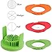 Beaverve Egg Slicer, 3 In 1 Multifunctional Hard Boiled Egg Slicers with Stainless Steel Cutting Wires, Heavy Duty Egg Cutter for Hard Boiled Eggs Strawberry Fruit Garnish Slicer with 3 Slicing Styles