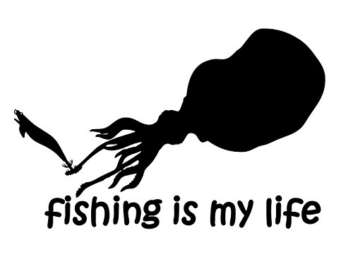 【オルルド釣具】フィッシングステッカー 「 fishing is my life （訳の商品画像